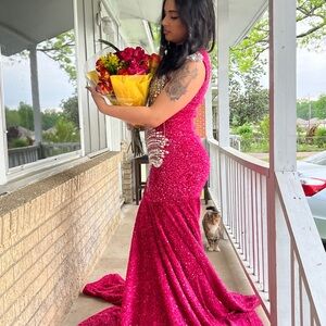 Hot Pink Prom Dress